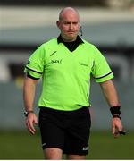 6 February 2022; Referee Shane Curley during the 2021 currentaccount.ie All-Ireland Ladies Intermediate Club Football Championship Final match between Castlebar Mitchels, Mayo and St Sylvester's, Dublin at Duggan Park in Ballinasloe, Galway. Photo by Michael P Ryan/Sportsfile