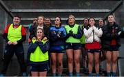 6 February 2022; The St Sylvester's subs bench look on in the final minutes of the game during the 2021 currentaccount.ie All-Ireland Ladies Intermediate Club Football Championship Final match between Castlebar Mitchels, Mayo and St Sylvester's, Dublin at Duggan Park in Ballinasloe, Galway. Photo by Michael P Ryan/Sportsfile