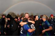 6 February 2022; St Sylvester's players celebrate following their side's victory in the 2021 currentaccount.ie All-Ireland Ladies Intermediate Club Football Championship Final match between Castlebar Mitchels, Mayo and St Sylvester's, Dublin at Duggan Park in Ballinasloe, Galway. Photo by Michael P Ryan/Sportsfile