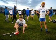 6 February 2022; Waterford players Carthach Daly, left, and Jack Prendergast following the Allianz Hurling League Division 1 Group B match between Dublin and Waterford at Parnell Park in Dublin. Photo by Stephen McCarthy/Sportsfile
