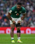 5 February 2022; Bundee Aki of Ireland during the Guinness Six Nations Rugby Championship match between Ireland and Wales at Aviva Stadium in Dublin. Photo by Brendan Moran/Sportsfile
