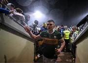 5 February 2022; Kerry's Seán O'Shea with supporters after the Allianz Football League Division 1 match between Kerry and Dublin at Austin Stack Park in Tralee, Kerry. Photo by Stephen McCarthy/Sportsfile