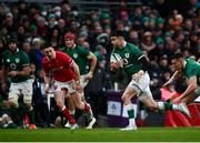 5 February 2022; Conor Murray of Ireland makes a break during the Guinness Six Nations Rugby Championship match between Ireland and Wales at the Aviva Stadium in Dublin. Photo by David Fitzgerald/Sportsfile