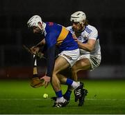 5 February 2022; Craig Morgan of Tipperary is tackled by Ben Conroy of Laois during the Allianz Hurling League Division 1 Group B match between Laois and Tipperary at MW Hire O'Moore Park in Portlaoise, Laois. Photo by Ray McManus/Sportsfile