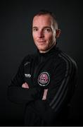 4 February 2022; First team coach Derek Pender during a Bohemians squad portrait session at DCU Sports Campus in Dublin. Photo by Seb Daly/Sportsfile