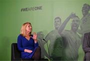 7 February 2022; FAI independent director Catherine Guy during the official launch of the FAI Strategy 2022-2025 at HBV Studios in Dublin. Photo by Stephen McCarthy/Sportsfile