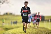 6 February 2022; Kieran Doyle of Gort Community School competing in the senior boys event during the Irish Life Health Connacht Schools Cross Country at Bushfield in Loughrea, Galway. Photo by Ben McShane/Sportsfile