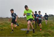 6 February 2022; Jonathan Brennan of St Colmans College Claremorris competing in the minor boys event during the Irish Life Health Connacht Schools Cross Country at Bushfield in Loughrea, Galway. Photo by Ben McShane/Sportsfile