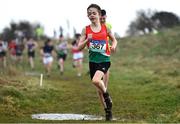 6 February 2022; Aaron Heaney of Rice College Westport competing in the minor boys event during the Irish Life Health Connacht Schools Cross Country at Bushfield in Loughrea, Galway. Photo by Ben McShane/Sportsfile