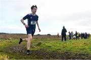 6 February 2022; Declan O'Connell of Clarin College Athenry competing in the junior boys event during the Irish Life Health Connacht Schools Cross Country at Bushfield in Loughrea, Galway. Photo by Ben McShane/Sportsfile