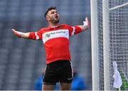 6 February 2022; Kilmeena goalkeeper Paul Groden during the AIB GAA Football All-Ireland Junior Club Championship Final match between Gneeveguilla, Kerry, and Kilmeena, Mayo, at Croke Park in Dublin. Photo by Piaras Ó Mídheach/Sportsfile