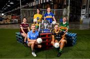 8 February 2022; In attendance at the Lidl Regional Distribution Centre in Newbridge, Kildare, to mark the launch of the 2022 Lidl Ladies National Football Leagues are from left, Nicola Ward of Galway, Carla Rowe of Dublin, Emer Gallagher of Donegal, Aishling Moloney of Tipperary, Monica McGuirk of Meath and Cáit Lynch of Kerry. Lidl Ireland have also confirmed a four-year extension of their partnership with the LGFA, which will see Lidl Ireland remain as the LGFA’s official retail partner and National League sponsor until the end of 2025. The extension will ensure a decade of #SeriousSupport, with Lidl pledging to invest an additional €5 million over the next four years that will bring the total investment to €10 million over 10 years of sponsorship. Photo by Brendan Moran/Sportsfile