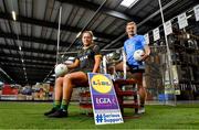8 February 2022; In attendance at the Lidl Regional Distribution Centre in Newbridge, Kildare, to mark the launch of the 2022 Lidl Ladies National Football Leagues are Monica McGuirk of Meath, left, and Carla Rowe of Dublin. Lidl Ireland have also confirmed a four-year extension of their partnership with the LGFA, which will see Lidl Ireland remain as the LGFA’s official retail partner and National League sponsor until the end of 2025. The extension will ensure a decade of #SeriousSupport, with Lidl pledging to invest an additional €5 million over the next four years that will bring the total investment to €10 million over 10 years of sponsorship. Photo by Brendan Moran/Sportsfile