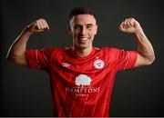 8 February 2022; Jordan McEneff during a Shelbourne FC squad portrait session at AUL Complex in Clonsaugh, Dublin. Photo by Stephen McCarthy/Sportsfile