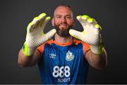 5 February 2022; Goalkeeper Alan Mannus during a Shamrock Rovers squad portrait session at Tallaght Stadium in Dublin. Photo by Seb Daly/Sportsfile