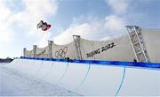 9 February 2022; Jan Scherrer of Switzerland during the Men's Snowboard Halfpipe Qualification event on day five of the Beijing 2022 Winter Olympic Games at Genting Snow Park in Zhangjiakou, China. Photo by Ramsey Cardy/Sportsfile