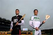 9 February 2022; Hurlers Stephen O’Keeffe of Ballygunner, Waterford, left, and Colin Fennelly of Ballyhale Shamrocks, pictured ahead of one of #TheToughest showdowns of the year, as the two sides go head-to-head in the AIB GAA Hurling All-Ireland Senior Club Championship Final this Saturday, February 12th at 3pm. The clash is part of a double header at Croke Park on Saturday, with the AIB GAA Football All-Ireland Senior Club Championship final also taking place at 5pm and sees Kilcoo, Down, and Kilmacud Crokes, Dublin, who will do battle for the AIB GAA Football All-Ireland Senior Club Championship crown. Both games will be broadcast live on TG4, while tickets are also available now on https://www.gaa.ie/tickets/. This year’s AIB Club Championships celebrate #TheToughest players in Gaelic Games - those who, despite adversity, don’t quit, who persevere no matter how tough it gets, because Tough Can’t Quit. Photo by Stephen McCarthy/Sportsfile