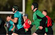 9 February 2022; James Ryan, right, during the Ireland rugby squad training at Carton House in Maynooth, Kildare. Photo by Brendan Moran/Sportsfile