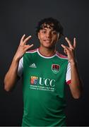 7 February 2022; Uniss Kargbo during a Cork City squad portrait session at Bishopstown Stadium in Cork. Photo by Seb Daly/Sportsfile