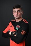 7 February 2022; Goalkeeper Jimmy Corcoran during a Cork City squad portrait session at Bishopstown Stadium in Cork. Photo by Seb Daly/Sportsfile