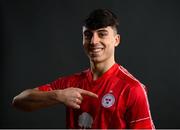 8 February 2022; Daniel Hawkins during a Shelbourne FC squad portrait session at AUL Complex in Clonsaugh, Dublin. Photo by Stephen McCarthy/Sportsfile