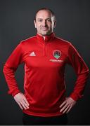 7 February 2022; Manager Colin Healy during a Cork City squad portrait session at Bishopstown Stadium in Cork. Photo by Seb Daly/Sportsfile
