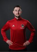 7 February 2022; Strength and conditioning coach Leon Foley during a Cork City squad portrait session at Bishopstown Stadium in Cork. Photo by Seb Daly/Sportsfile