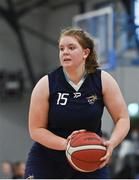 9 January 2022; Rachel Brennan of DCU Mercy during the Basketball Ireland Women's U20 semi-final match between Waterford Wildcats and DCU Mercy at Parochial Hall in Cork. Photo by Sam Barnes/Sportsfile