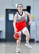 9 January 2022; Issy McSweeney of Singleton SuperValu Brunell during the Basketball Ireland Women's U20 semi-final match between Waterford Wildcats and DCU Mercy at Parochial Hall in Cork. Photo by Sam Barnes/Sportsfile