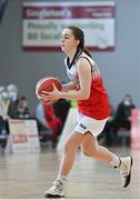9 January 2022; Issy McSweeney of Singleton SuperValu Brunell during the Basketball Ireland Women's U20 semi-final match between Singleton Supervalu Brunell and Portlaoise Panthers at Parochial Hall in Cork. Photo by Sam Barnes/Sportsfile