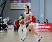 9 January 2022; Issy McSweeney of Singleton SuperValu Brunell during the Basketball Ireland Women's U20 semi-final match between Singleton Supervalu Brunell and Portlaoise Panthers at Parochial Hall in Cork. Photo by Sam Barnes/Sportsfile