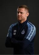 8 February 2022; Manager Damien Duff during a Shelbourne FC squad portrait session at AUL Complex in Clonsaugh, Dublin. Photo by Stephen McCarthy/Sportsfile