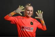 8 February 2022; Goalkeeper Summer Lawless during a Peamount United squad portrait session at PRL Park in Greenogue, Dublin. Photo by Stephen McCarthy/Sportsfile