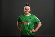 8 February 2022; Chloe Smullen during a Peamount United squad portrait session at PRL Park in Greenogue, Dublin. Photo by Stephen McCarthy/Sportsfile