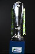 9 February 2022; The SSE Airtricity League Premier Division trophy at the launch of the SSE Airtricity Premier & First Division and Women's National League 2022 season held at at HBV Studios in Clarehall, Dublin. Photo by Harry Murphy/Sportsfile