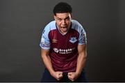 9 February 2022; Charles Mutawe during a Drogheda United squad portrait session at United Park in Drogheda, Louth. Photo by Sam Barnes/Sportsfile