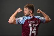 9 February 2022; Dane Massey during a Drogheda United squad portrait session at United Park in Drogheda, Louth. Photo by Sam Barnes/Sportsfile