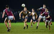 10 February 2022; Dara Moynihan of MTU Kerry in action against Gavin Burke of NUI Galway during the during the Electric Ireland HE GAA Sigerson Cup Semi-Final match between NUI Galway and MTU Kerry at Mick Neville Park in Rathkeale, Limerick. Photo by Diarmuid Greene/Sportsfile