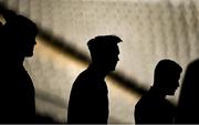 11 February 2022; Joey Carbery, centre, before the Ireland captain's run at Stade de France in Paris, France. Photo by Seb Daly/Sportsfile