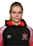 10 February 2022; Sports scientist Claire Dunne during a Dundalk FC squad portrait session at Oriel Park in Dundalk, Louth. Photo by Ben McShane/Sportsfile