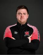 10 February 2022; Video analyst Dominic Corrigan during a Dundalk squad portrait session at Oriel Park in Dundalk, Louth. Photo by Stephen McCarthy/Sportsfile