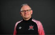 10 February 2022; First team manager Dave Mackey during a Dundalk squad portrait session at Oriel Park in Dundalk, Louth. Photo by Stephen McCarthy/Sportsfile