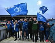 11 February 2022; Leinster supporters before the United Rugby Championship match between Leinster and Edinburgh at the RDS Arena in Dublin. Photo by David Fitzgerald/Sportsfile