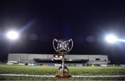 11 February 2022; A general view of the Jim Malone Cup before the Jim Malone Cup match between Dundalk and Drogheda United at Oriel Park in Dundalk, Louth. Photo by Ben McShane/Sportsfile