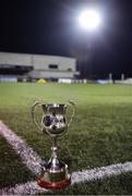 11 February 2022; A general view of the Jim Malone Cup before the Jim Malone Cup match between Dundalk and Drogheda United at Oriel Park in Dundalk, Louth. Photo by Ben McShane/Sportsfile