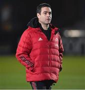 11 February 2022; Munster head coach Johann van Graan before the United Rugby Championship match between Glasgow Warriors and Munster at Scotstoun Stadium in Glasgow, Scotland. Photo by Paul Devlin/Sportsfile