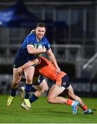 11 February 2022; Rory O'Loughlin of Leinster is tackled by James Lang of Edinburgh during the United Rugby Championship match between Leinster and Edinburgh at the RDS Arena in Dublin. Photo by Sam Barnes/Sportsfile