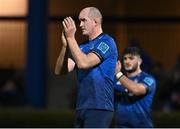 11 February 2022; Devin Toner of Leinster applauds the supporters after his side's victory in  the United Rugby Championship match between Leinster and Edinburgh at the RDS Arena in Dublin. Photo by Sam Barnes/Sportsfile