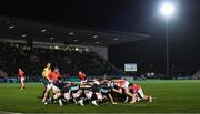 11 February 2022; A general view of a scrum during the United Rugby Championship match between Glasgow Warriors and Munster at Scotstoun Stadium in Glasgow, Scotland. Photo by Paul Devlin/Sportsfile