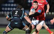11 February 2022; Chris Farrell of Munster in action against Scott Cummings of Glasgow during the United Rugby Championship match between Glasgow Warriors and Munster at Scotstoun Stadium in Glasgow, Scotland. Photo by Paul Devlin/Sportsfile
